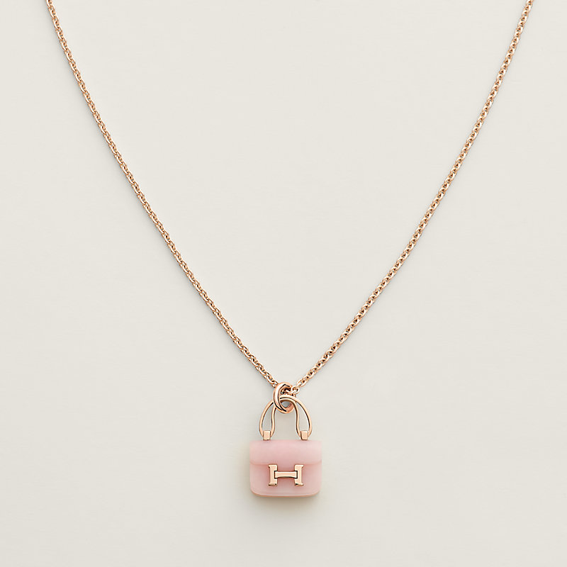 Amulettes Constance pendant - Rose gold | Hermès Mainland China